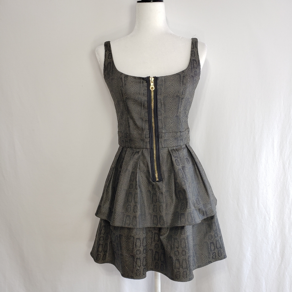 JAY GODFREY Python Print Fit & Flare Dress